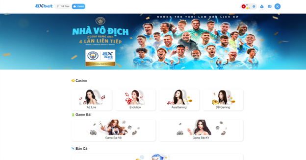 Giao diện đăng ký và đăng nhập tài khoản trên 8xbet